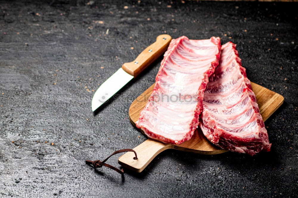 Similar – Image, Stock Photo roast pork Food Meat