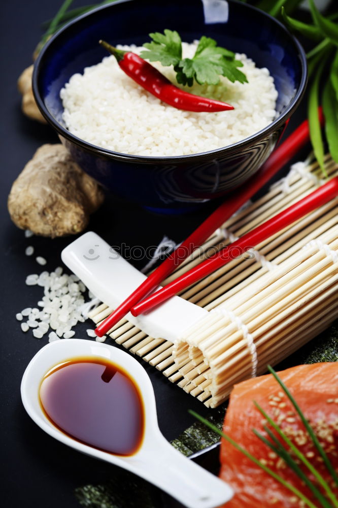 Similar – Foto Bild Eine Person sitzt mit Essstäbchen in der Hand vor einer leckeren Pho Suppe in Vietnam