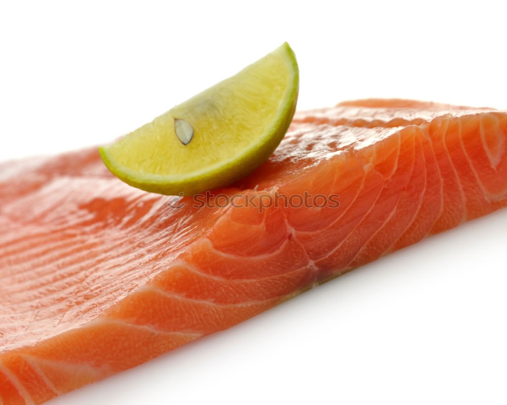 Similar – Image, Stock Photo Salmon steak, preparation with fennel and lemon