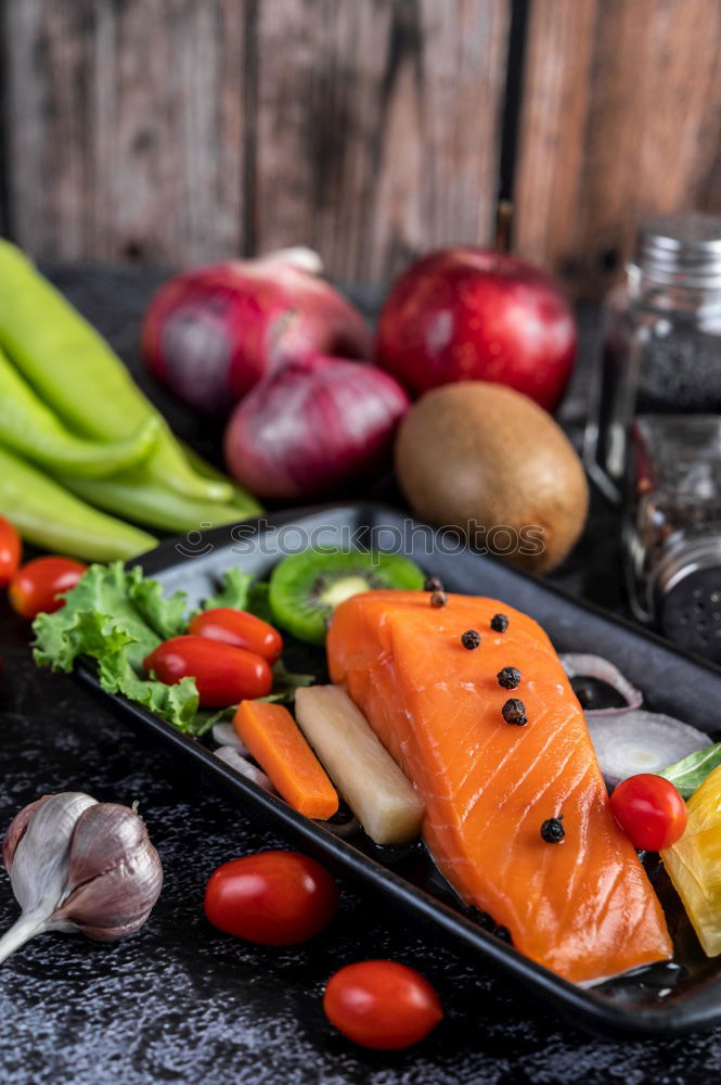 Similar – Image, Stock Photo Asparagus, potato and meat for schnitzel