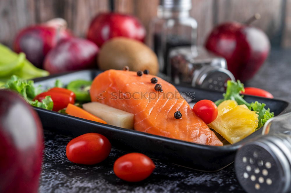 Similar – Image, Stock Photo Asparagus, potato and meat for schnitzel