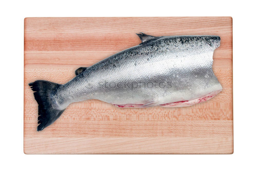 Similar – Image, Stock Photo Sea bass on kitchen table with lemon and rosemary