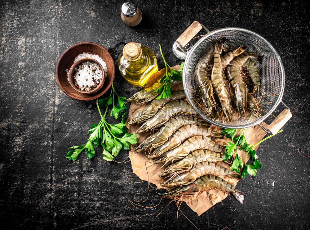 Similar – Image, Stock Photo Roasted salmon and vegetables