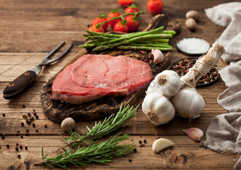 Similar – Image, Stock Photo Asparagus, schnitzel, potatoes