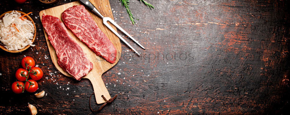 Similar – Image, Stock Photo Ingredients for meat dishes