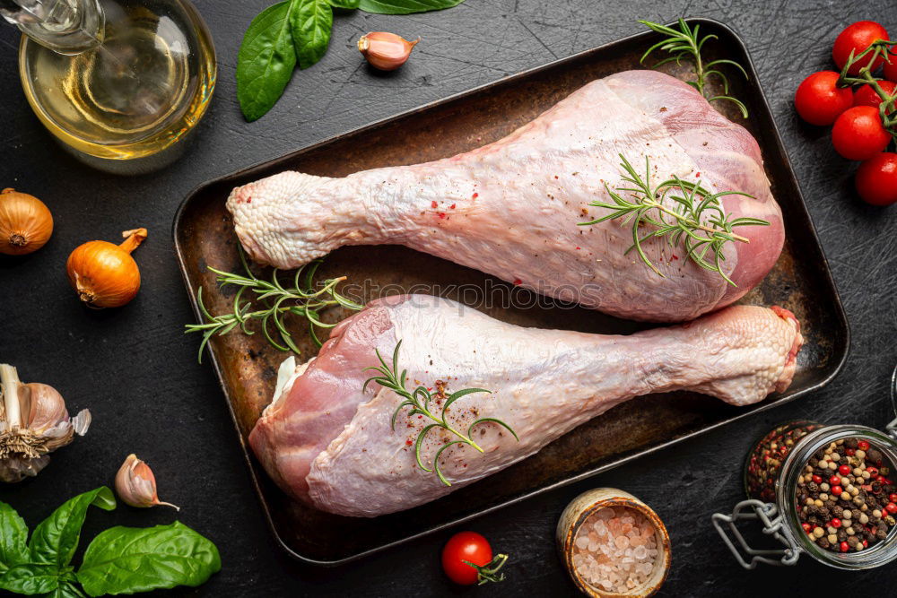 Similar – Image, Stock Photo marinate chicken thighs spicy