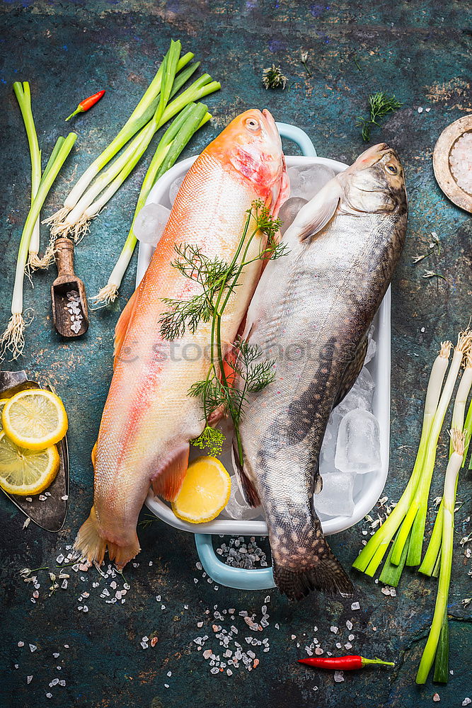 Similar – Image, Stock Photo Pork knuckle preparation in vintage bowl