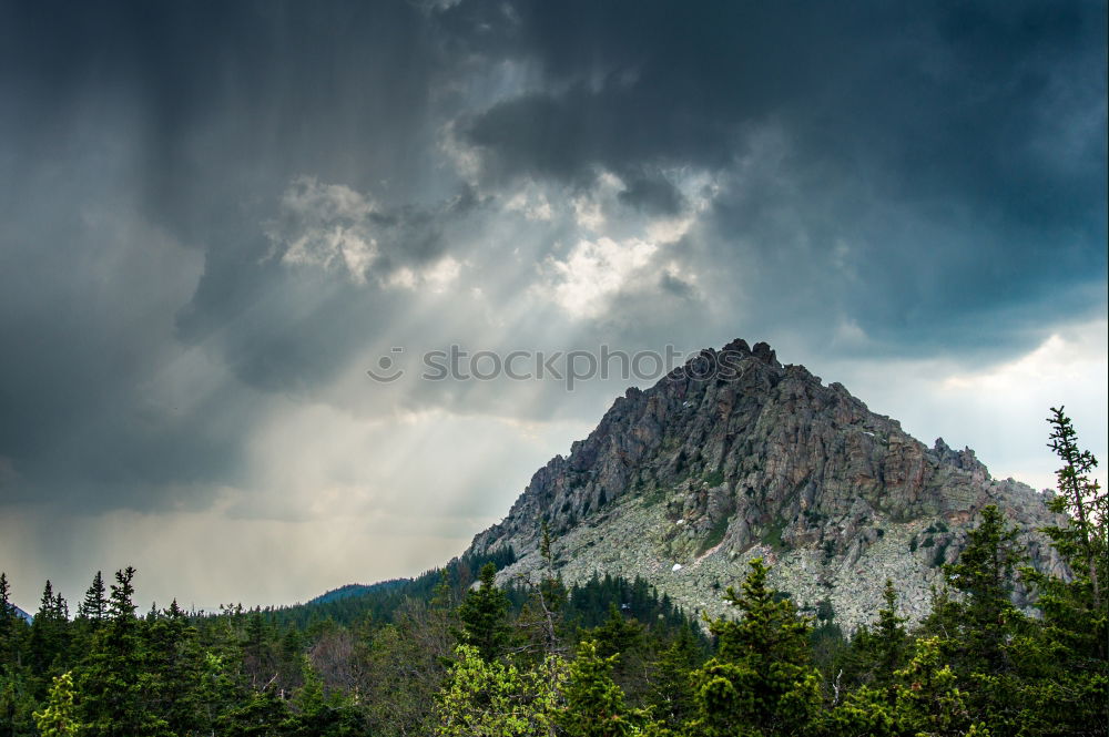 Similar – Image, Stock Photo Descent from the Dolomites