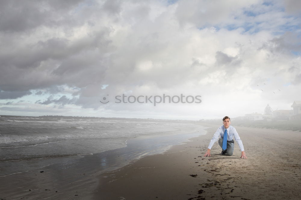 Similar – Blick aufs Meer Strand