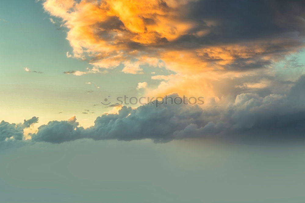 Similar – Evening sky Roof Clouds