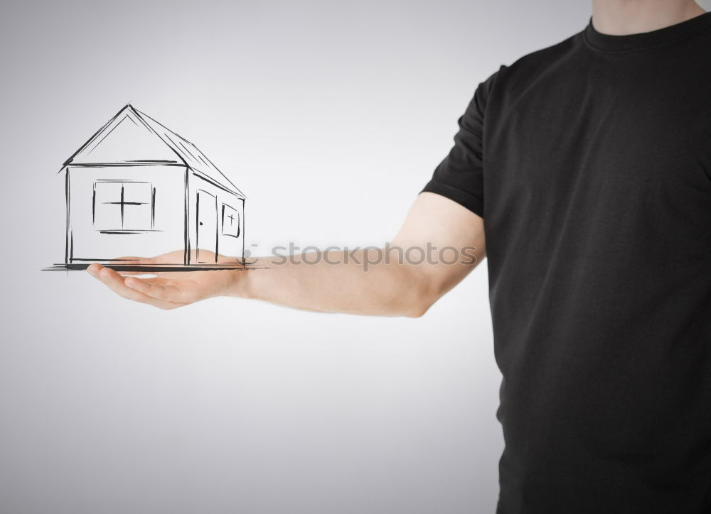 Similar – Image, Stock Photo I build a house