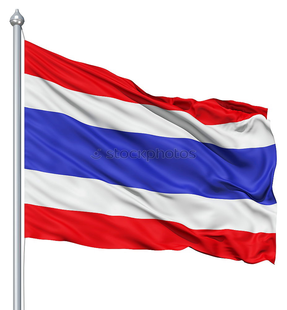 Image, Stock Photo asia kho phangan bay isle waving flag