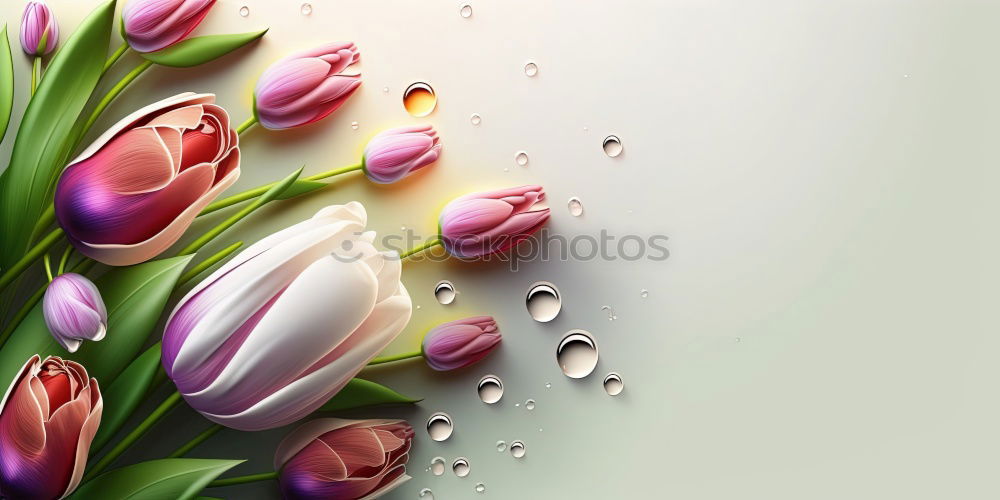 Similar – Wet Pink Tulip Flowers In Vase