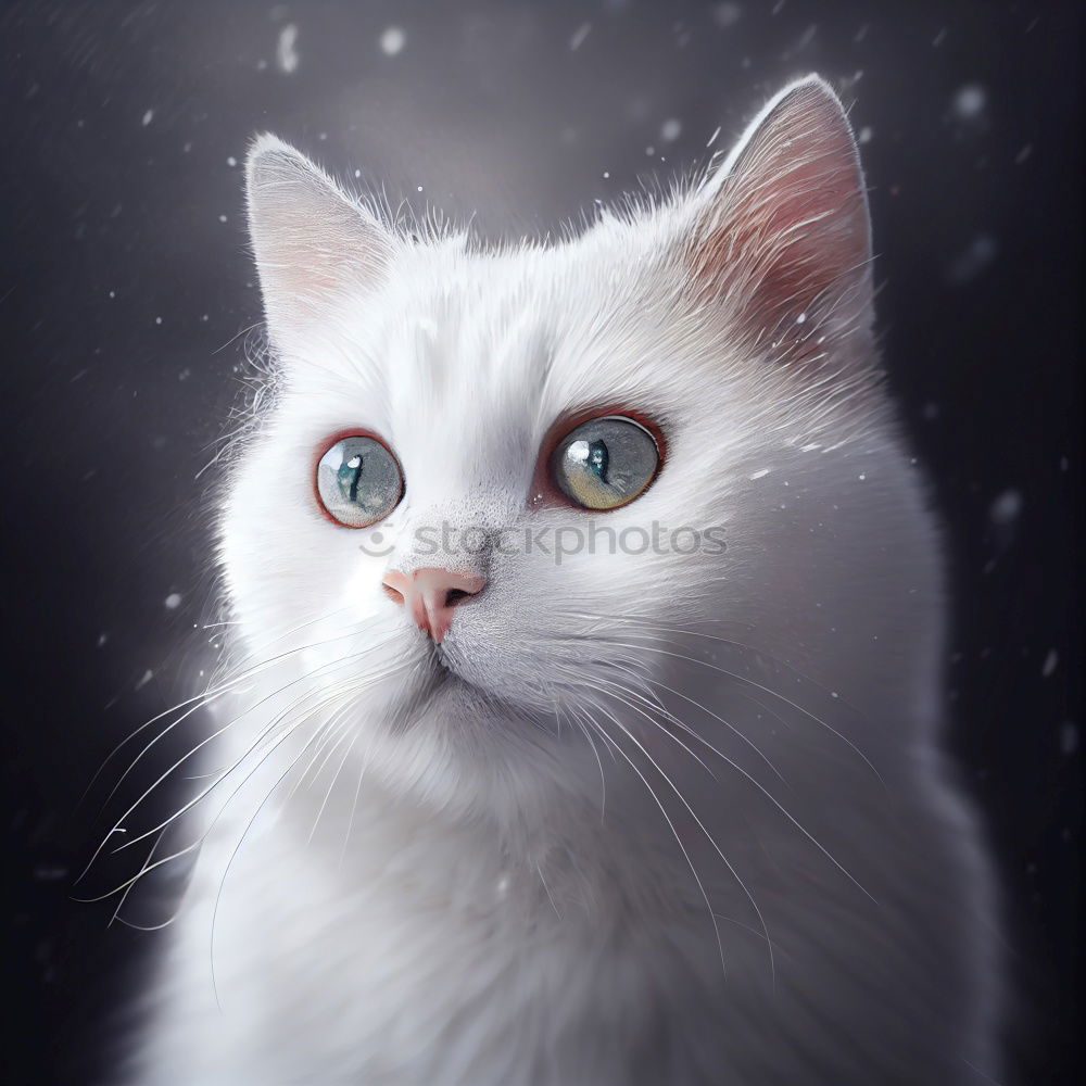 Image, Stock Photo hypnosis Cat Gray Pelt