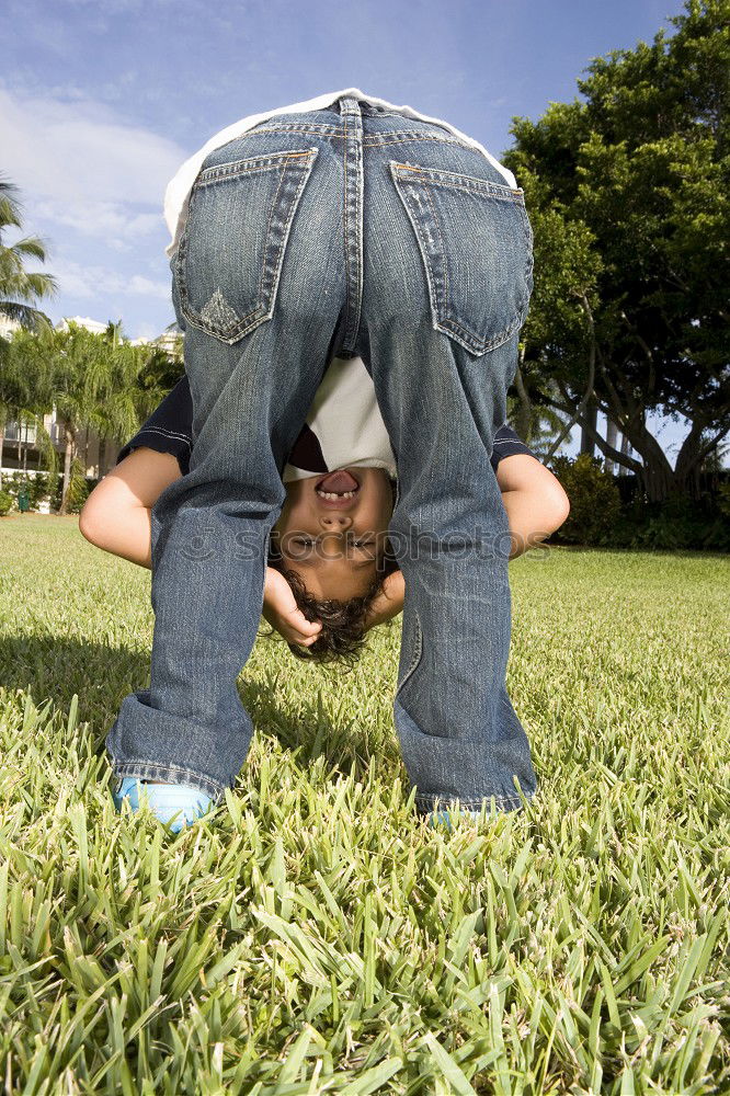 Similar – Image, Stock Photo romping around in the garden