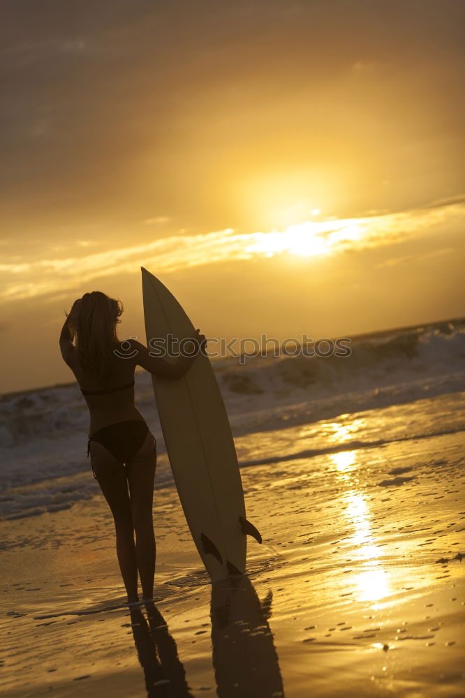 Similar – Image, Stock Photo caucasian mother and son practicing surfing