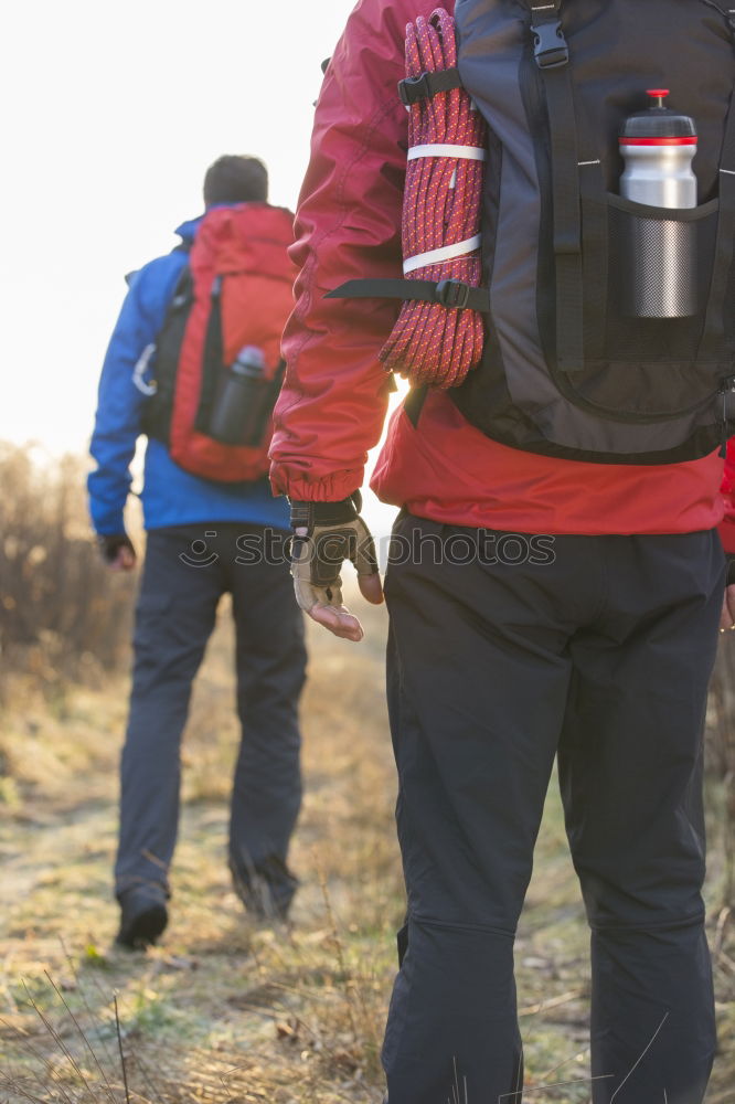 Similar – Young Backpacker enjoying of Nature.