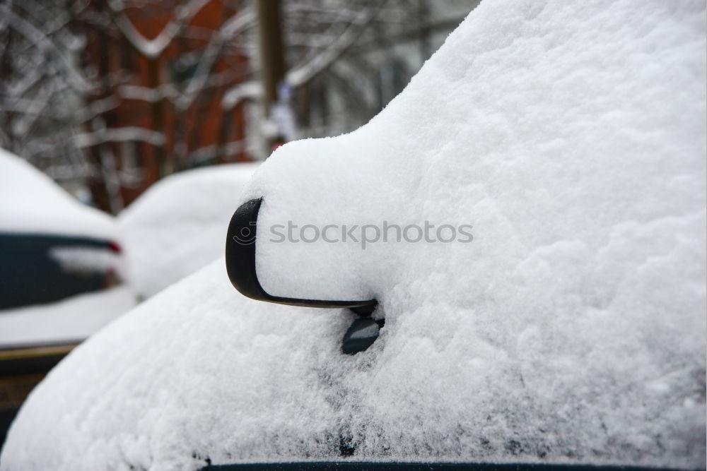 Similar – Image, Stock Photo Snow heart shape on car.