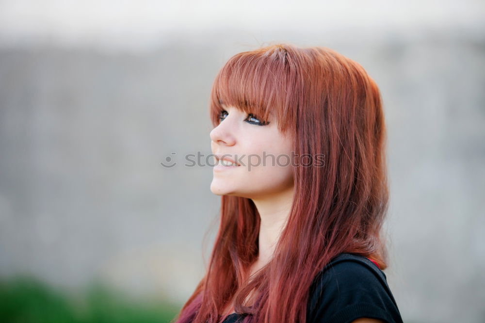 Similar – Image, Stock Photo pierced and tattooed woman in front of graffiti covered building