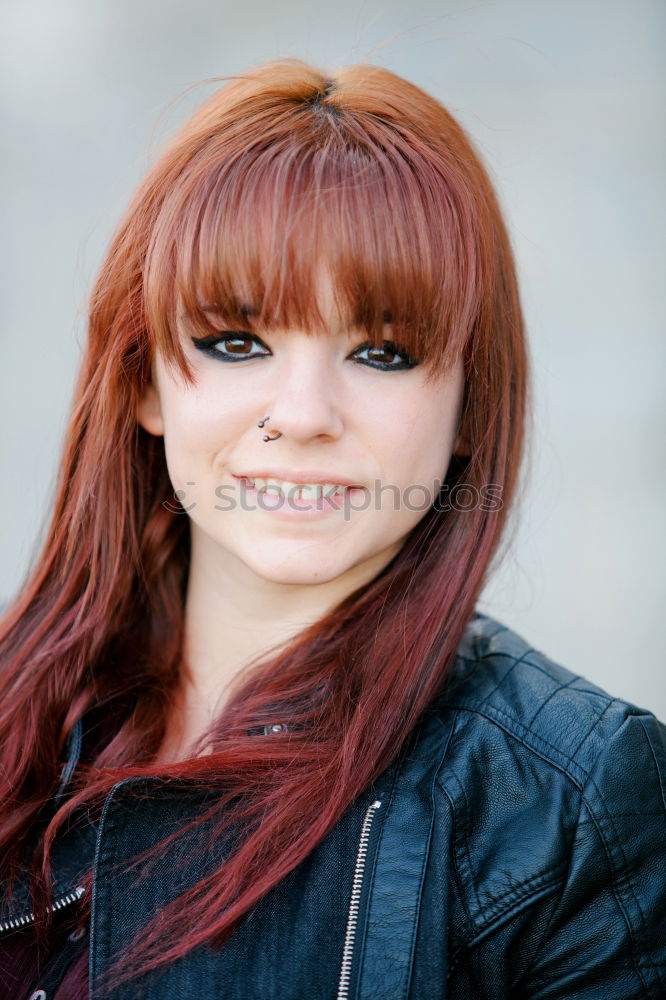 Similar – Image, Stock Photo pierced and tattooed woman in front of graffiti covered building