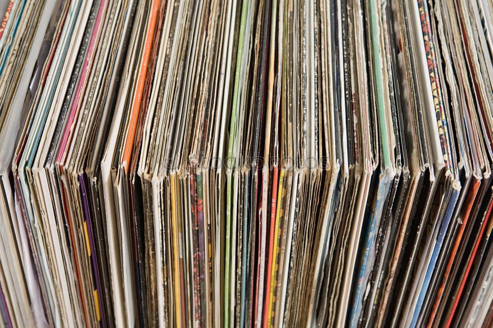 Similar – Vinyl records at the flea market