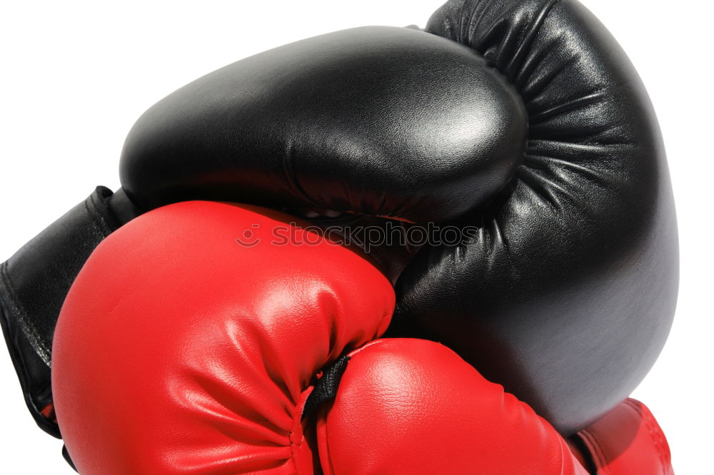 Similar – pair of old leather boxing gloves