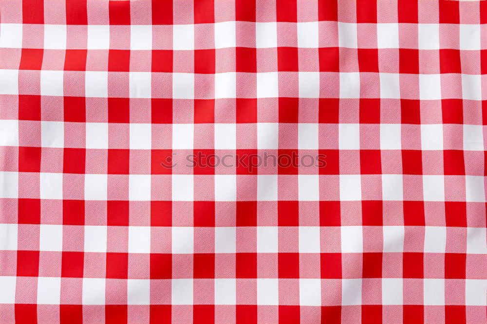 Similar – Image, Stock Photo old fabric with red and white checked pattern and little hearts