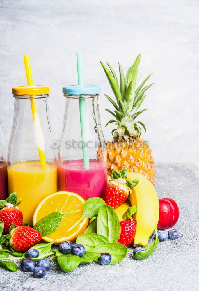 Similar – Smoothies with fruits Food