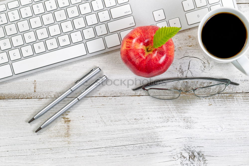 Image, Stock Photo Lunch break with salad at your desk