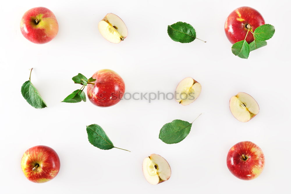 Image, Stock Photo Fresh plums with leaves