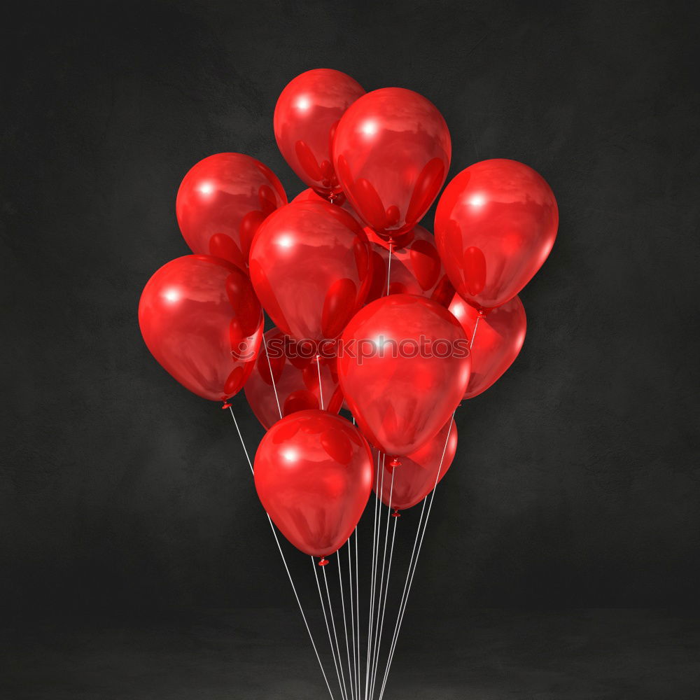 Similar – Image, Stock Photo solemn l Red balloons