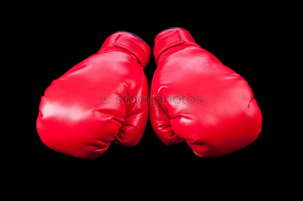 Similar – Image, Stock Photo red leather boxing gloves and a black textile bandage