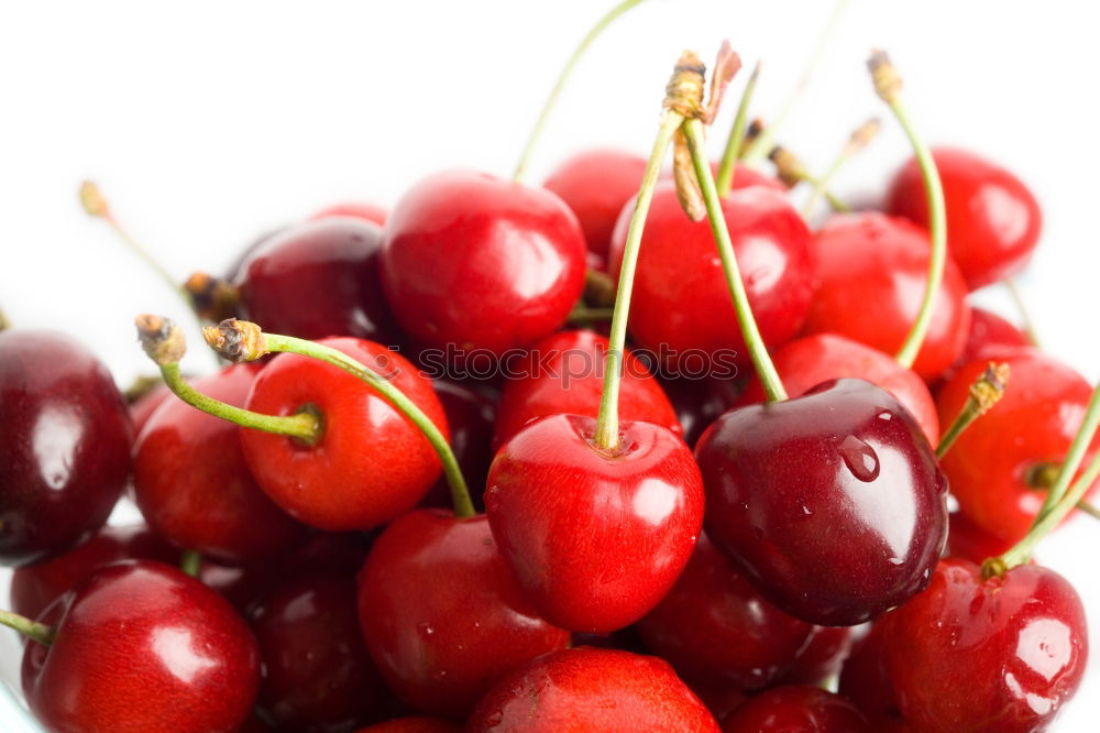 Similar – Image, Stock Photo eat cherries well Cherry