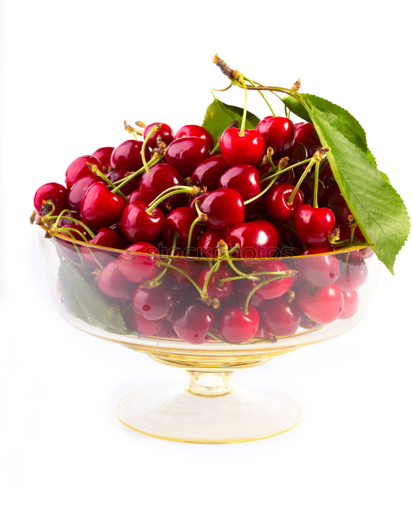 Similar – Image, Stock Photo Cup with fresh ripe cherries