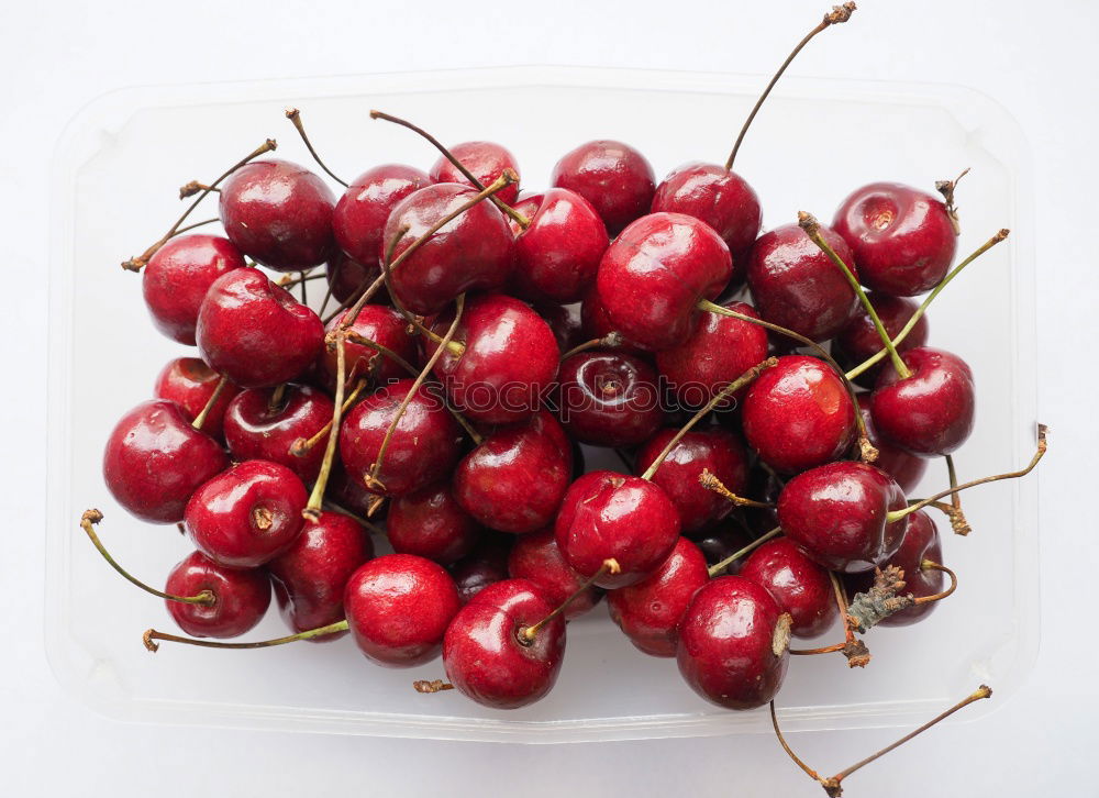 Similar – Image, Stock Photo eat cherries well Cherry