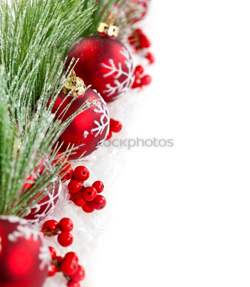 Image, Stock Photo christmas decoration holly