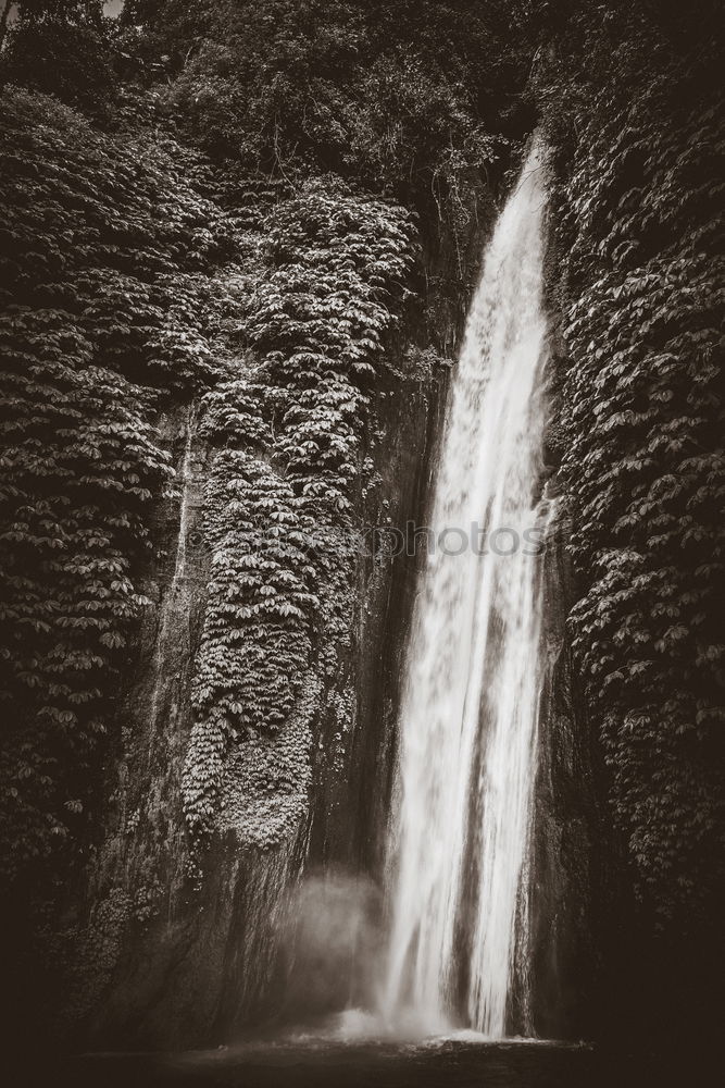 Image, Stock Photo Hengifoss III Waterfall