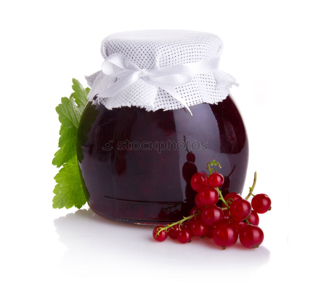 Similar – Image, Stock Photo Currant jam in a preserving jar