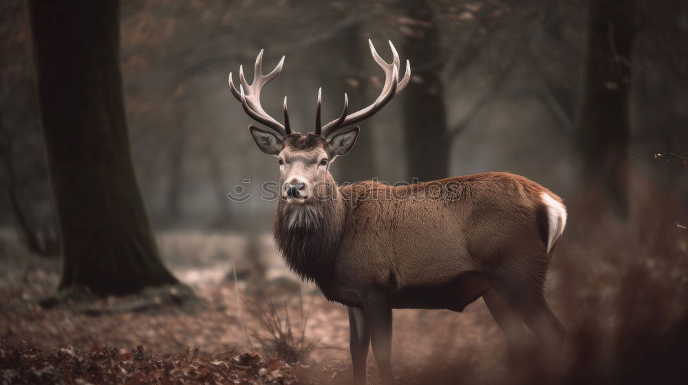 Similar – Image, Stock Photo Small deer in the forest