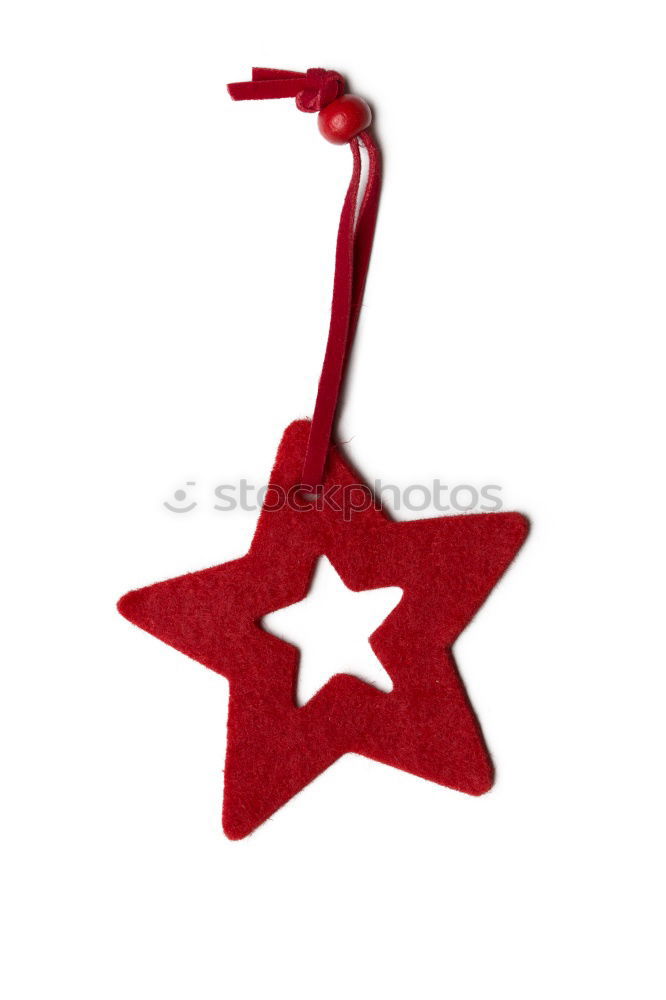 Similar – Image, Stock Photo Red star made of felt with plaid band, lies on old wood. Red poinsettia, as decoration on rustic brown wooden board. Star as a shield, Christmas tree pendant, gift pendant made of fabric for the Advent season, Christmas time with ribbon with checkered band.