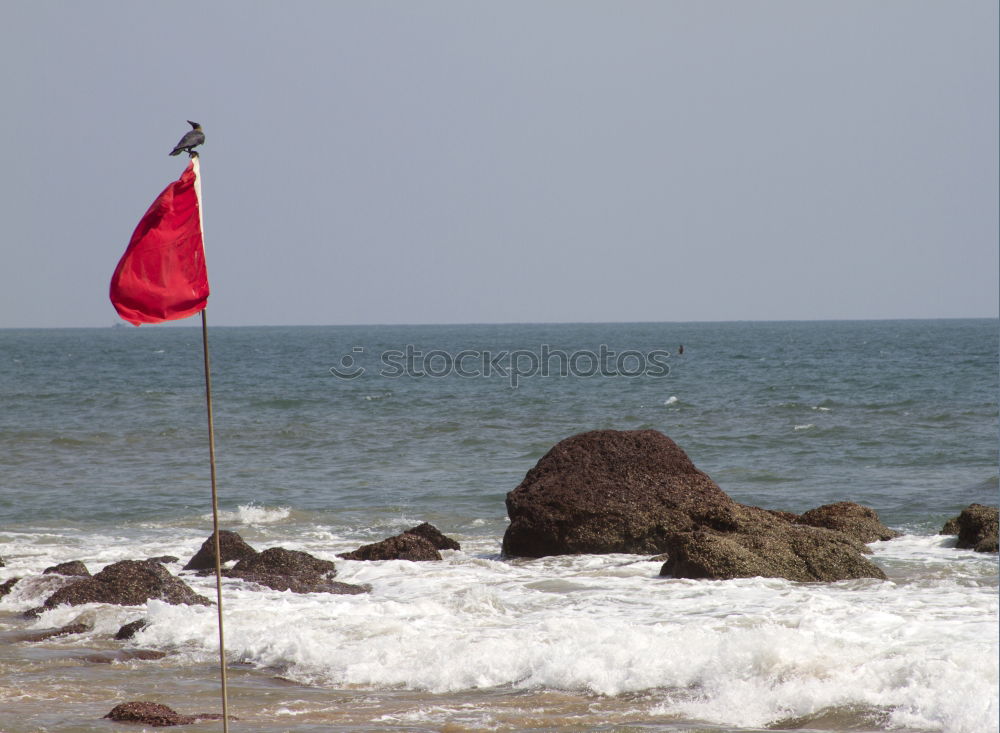 Similar – no swimming Flag Beach