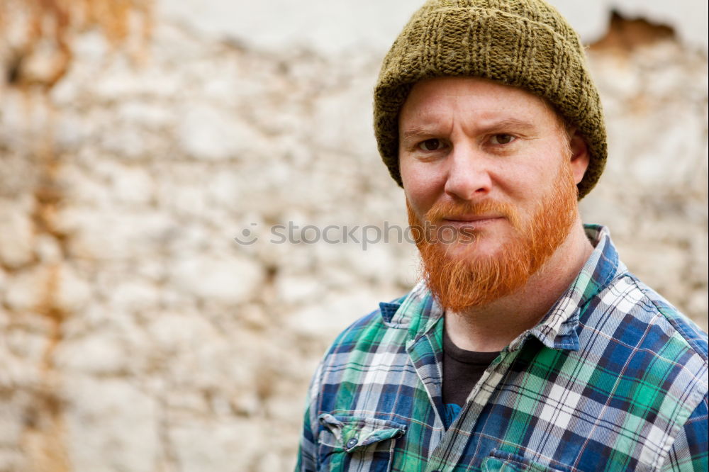 Similar – Image, Stock Photo Red haired man Style