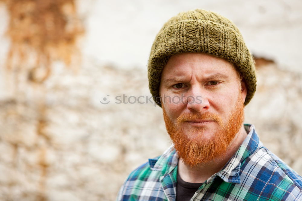 Image, Stock Photo Red haired man Style