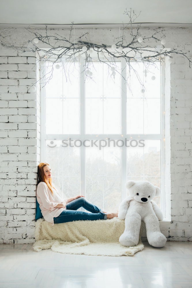 Similar – Image, Stock Photo afrcian girl giving teddy sweets at home