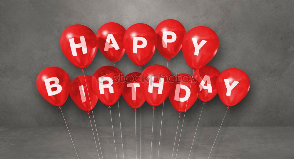 Similar – Image, Stock Photo – HAPPY BIRTHDAY Red