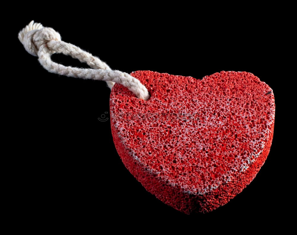 Similar – small wicker red heart hangs on a rope