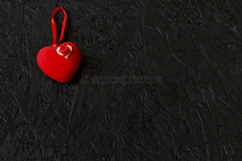 Similar – small wicker red heart hangs on a rope