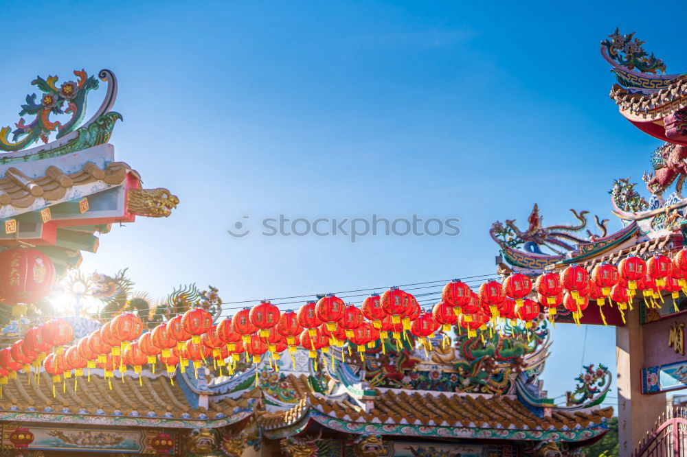 Similar – Image, Stock Photo The roof of buddhist temple