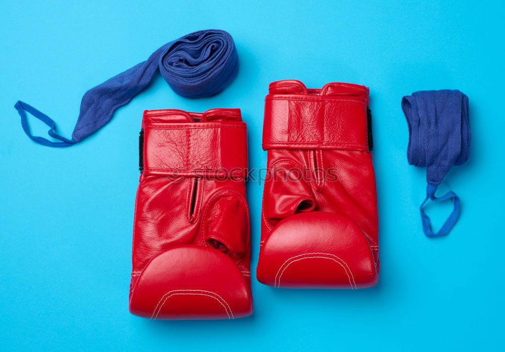 Similar – Image, Stock Photo pair of red gloves for kickboxing