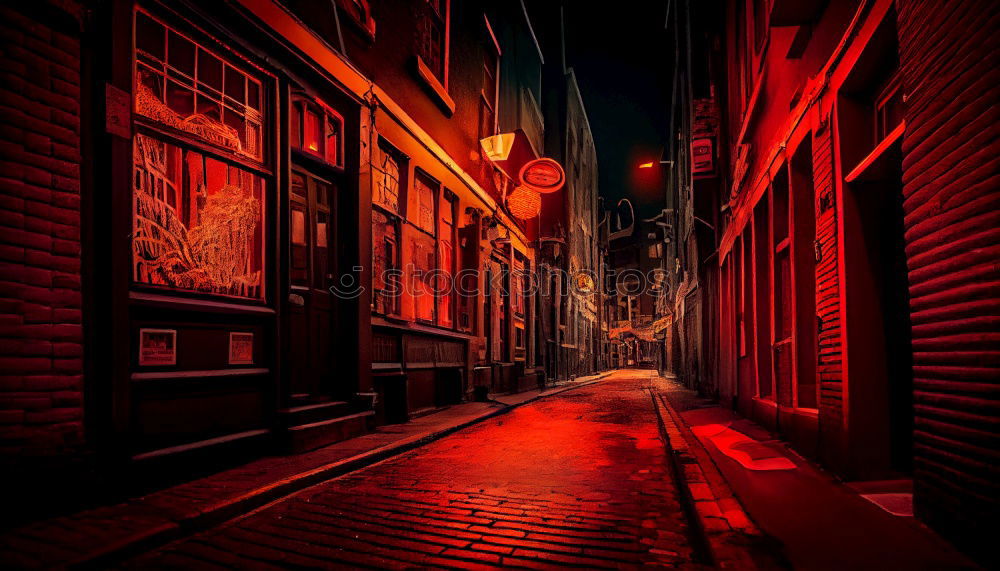 Similar – Image, Stock Photo Car on dark street at night
